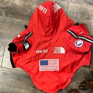 The Dog Face doggie jacket (spoof on Northface x Supreme collab)